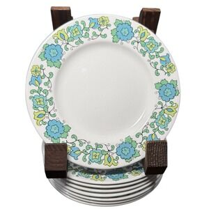 Johnson Brothers, Sherbrook, Snowhite, Ironstone 6" Saucer Plates - 8 Piece